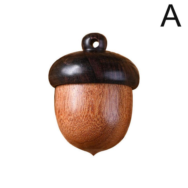 New type of solid wood pillbox, mini sandalwood first aid pillbox, portable pill storage, outdoor first aid tool, airtight container